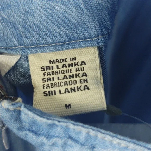 Levi's Chambray Dress Mini Flare Denim NWT Coastal Cowgirl Casual Blue Small - Picture 9 of 15